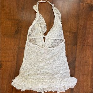 Victoria’s Secret white bridal lingerie